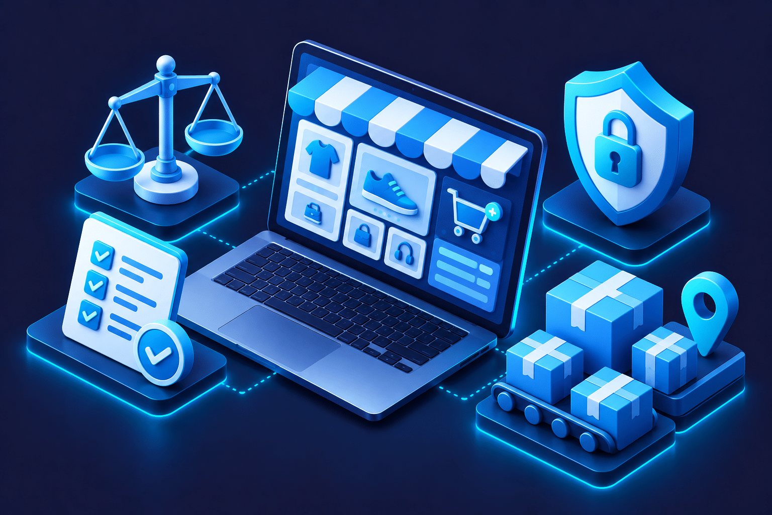 E-ticaret sitesi yasal gereklilikler: mesafeli satış, KVKK ve güvenli ödeme