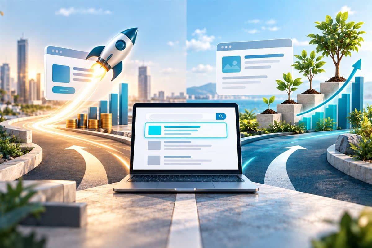 Google Ads ve SEO yol ayrımı: hızlı reklam sonucu ile zamanla büyüyen organik trafik