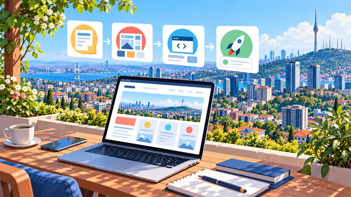 Ümraniye web tasarım süreci: planlama, tasarım, kurulum ve yayın adımları