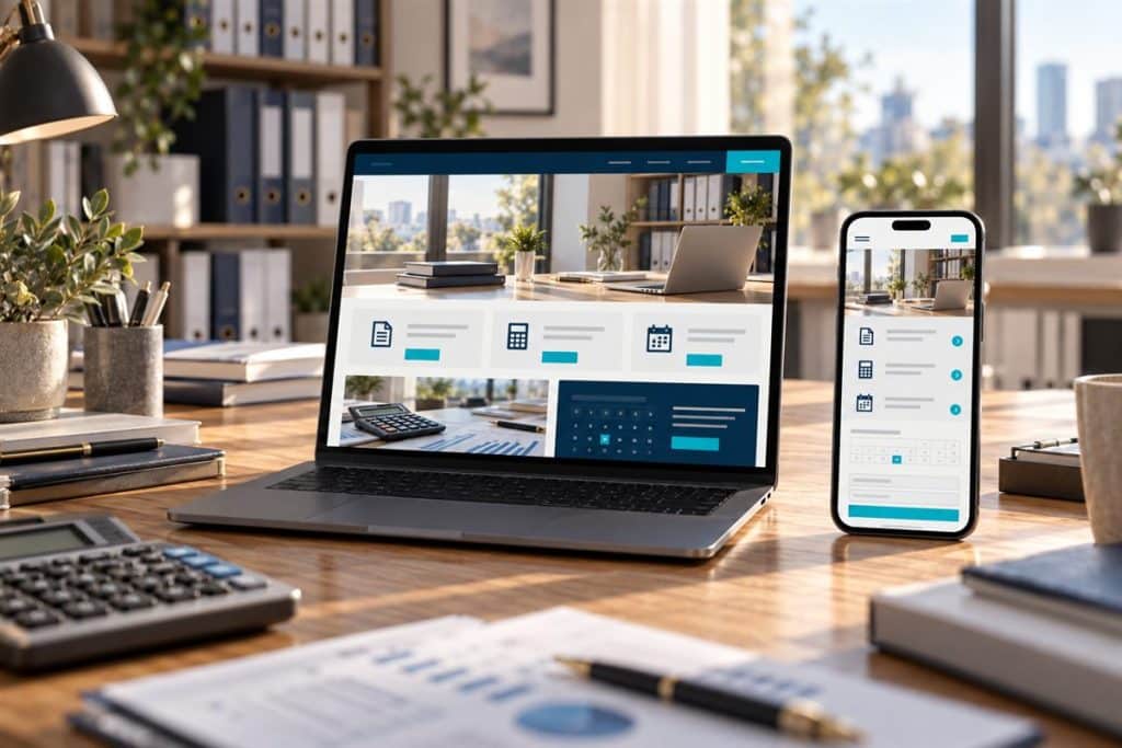 Mali müşavir web sitesi tasarımı: hizmet alanları ve vergi takvimi bölümlü muhasebe bürosu sitesi