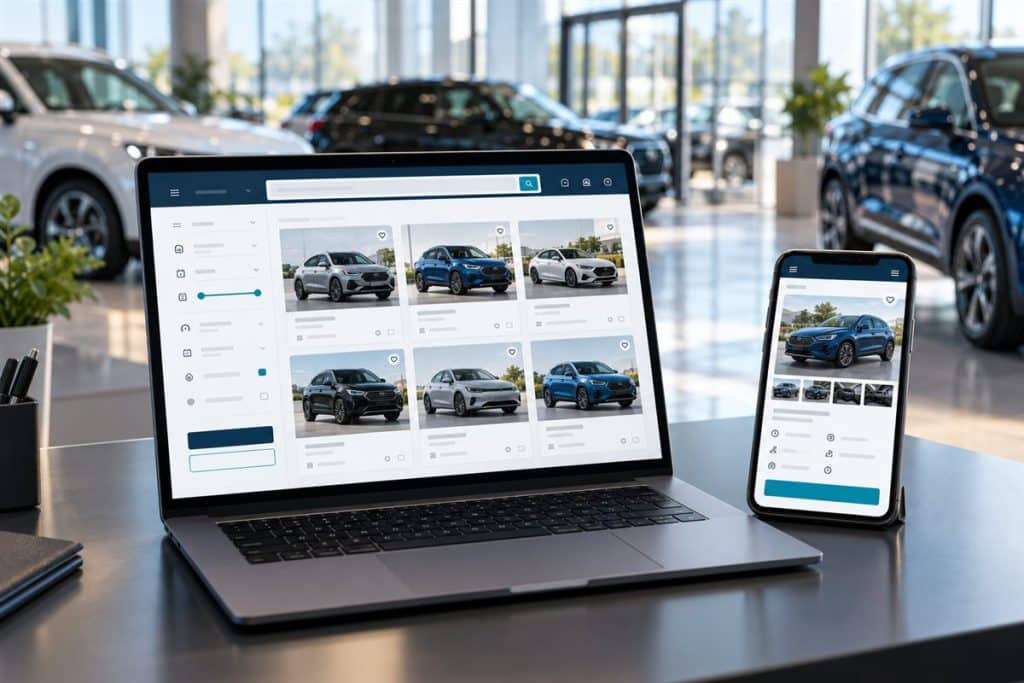 Oto galeri web sitesi tasarımı: araç stok listesi, filtreler ve araç detay galerisi olan galeri sitesi
