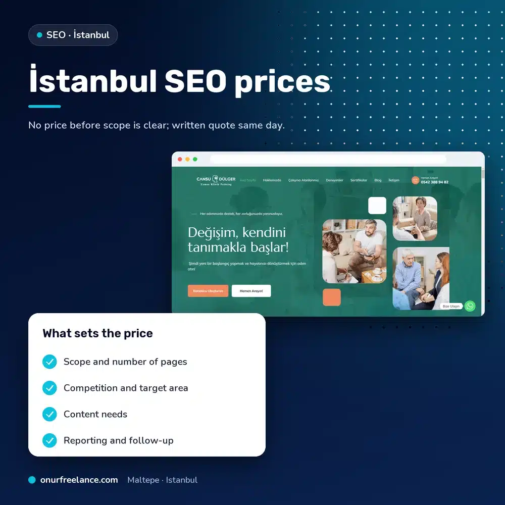 İstanbul SEO prices: factors that determine the price