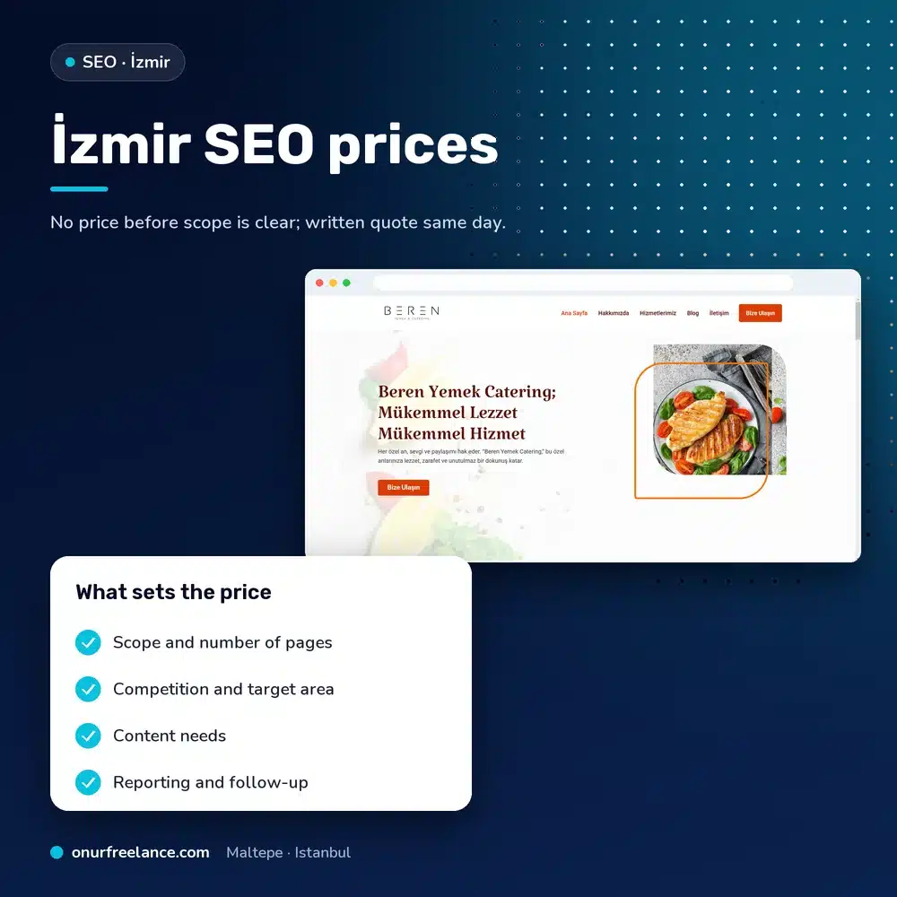 İzmir SEO prices: factors that determine the price